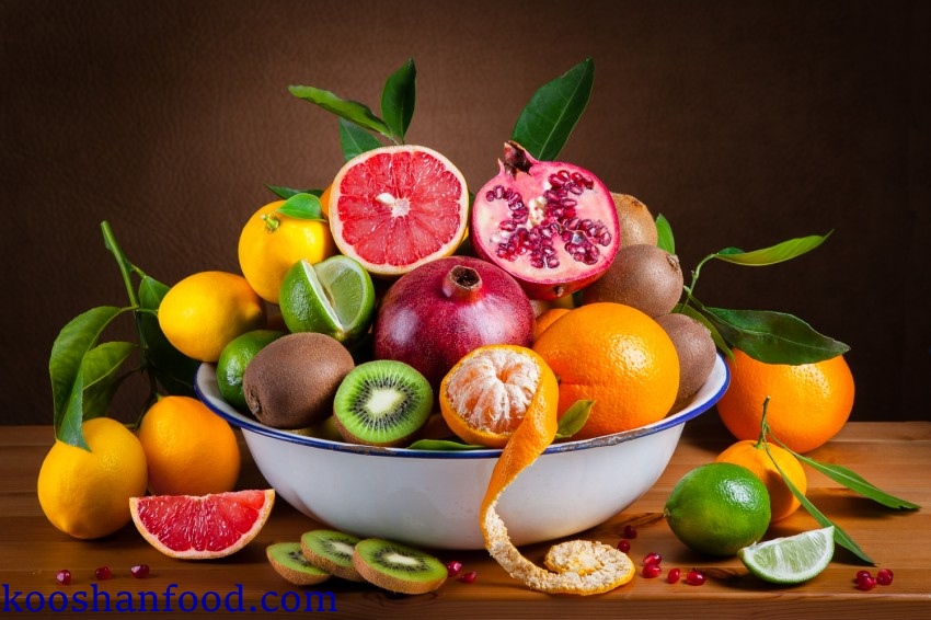 ترکیب غذا و میوه 